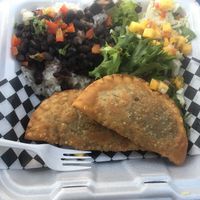 Vegan empanadas  at Mamas and the Tapas Cafe in Manteca