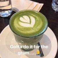 My Friend’s Macha Latte (soy milk options) at Green Farm Cafe  in Kutchan