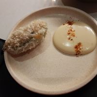 Jalapeno popper - DELICIOUS! I'm not good with spicy food but this was really yum and just a bit of warmth at the end, not too much at all! at Lazy Su in Braddon