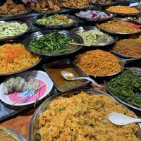 Buffet (not all pictured) at Buffet at Luang Prabang Night Market in Luang Prabang