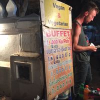 Prices at Buffet at Luang Prabang Night Market in Luang Prabang