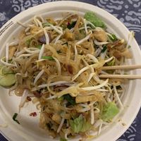 Best pad Thai I’ve ever had! From the pad Thai stall next to the stage  at Kalare Night Bazaar Food Stalls in Chiang Mai