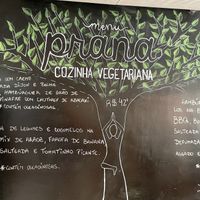 The menu changes daily.  at Prana Vegetariano - JB in Rio De Janeiro