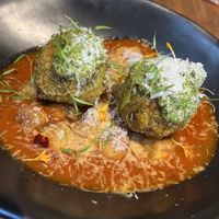Pesto Gnocchi Cheese Meatball 🤤  at Prana Vegetariano - JB in Rio De Janeiro