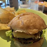 Vegan cheese burgerr  at Prana Vegetariano - JB in Rio De Janeiro