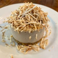 Coconut dessert was out of this world!   at Prana Vegetariano - JB in Rio De Janeiro