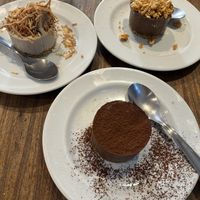 All three desserts  at Prana Vegetariano - JB in Rio De Janeiro