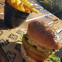 Vegan burger at Doppio Zero - Pineslopes in Johannesburg