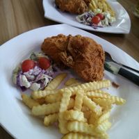 Vege Fried Chicken at PineGreen Fusion in Northeast Singapore