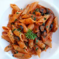 Penne all'arrabiata at L'Ora in Riva Del Garda