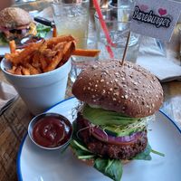 The Sweet Dreams Burger! at Bareburger in Rockville Centre