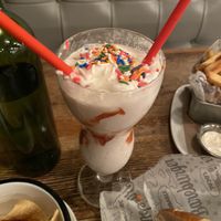 Coconut strawberry shake at Bareburger in Rockville Centre