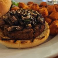 Beyond burger with the vegan sésame bun at Stateline Brewery & Restaurant in South Lake Tahoe