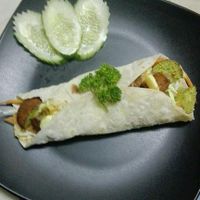 falafel wrap. yummy ! at Green Shelter in Koh Tao