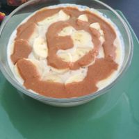 Banana porridge with PB at Green Shelter in Koh Tao