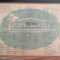 The menu August 2018 at Green Shelter in Koh Tao