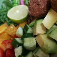 falafel salad at Circle in Al Khobar