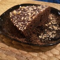 Gateau au chocolat at Vegetalicia in Namur