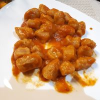 Gnocchi with arrabbiata sauce at Casa Veggy in Nerja