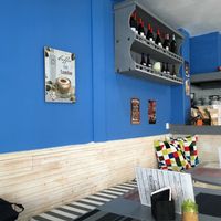 Blue walls at Casa Veggy in Nerja