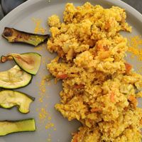 Quinoa curry at Casa Veggy in Nerja