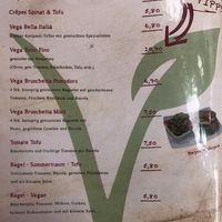 Vegan selection on the menue page 2 at Café Harmony in Bad Hersfeld