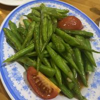 Stir fried green beans  at Blue Sky in Ha Giang