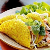 Many kind of vegetarian foods in Blue sky at Blue Sky in Ha Giang