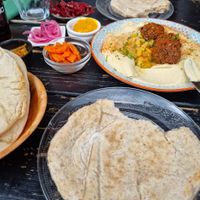 The sides don't balance the hummus that well. I couldn't eat them... Hummus was ok. at D&A Hummus Bistro - Oostenburgergracht in Amsterdam