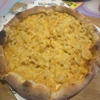 Vegan Mac and cheese pizzaa  at Mr Pancake in Krakow