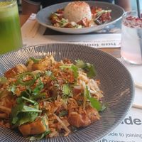 Pad Thai and Tofu Firecracker at Wagamama in Nottingham