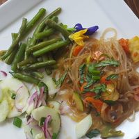 Asian stir-fry at Baker Creek Heirloom Seed in Mansfield
