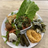 Vegan platter  at Tabouleh in Dusseldorf