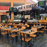 Al fresco... out side sitting only at Sushi Box in Phuket