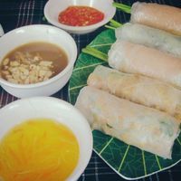 vegan springroll at Huong Vy in Ho Chi Minh City