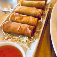 Vegetable rolls at Line Thai in Fremont