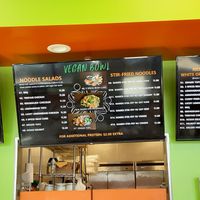 Menu at Vegan Bowl in West Jordan