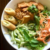 Lemongrass Tofu Noodle Salad at Vegan Bowl in West Jordan