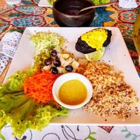 Plat of the day with Kibbeh at Do Bem in Jericoacoara