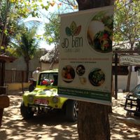 At the endereço of the street at Do Bem in Jericoacoara