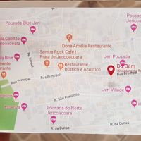 Map at Do Bem in Jericoacoara