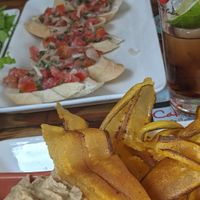 Hummus & bruschetta at California Cafe  in Havana