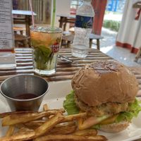 Cali-Cuba Veggie Burger  at California Cafe  in Havana