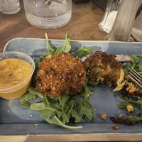 Artichoke fritters  at Brine in Eastham