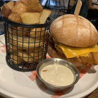 Vegan chicken burger. Pretty decent   at Sycamore Meadows in Reservoir