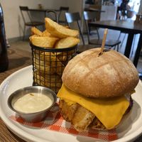 Southern Fried Chicken burger at Sycamore Meadows in Reservoir