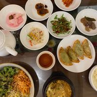 bibimbap and dumplings at Oh Se Gae Hyang - 오세계향 in Seoul