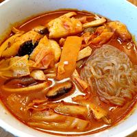 vegan jjampong at Oh Se Gae Hyang - 오세계향 in Seoul