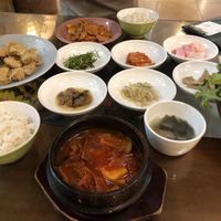 Side dishes that came with our food   at Oh Se Gae Hyang - 오세계향 in Seoul