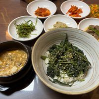 Cirsium Setidents Bibimbab #Veganuary at Oh Se Gae Hyang - 오세계향 in Seoul